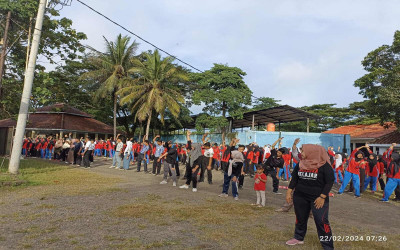 Laksanakan Senam Sehat SMK MHI Wujudkan GERMAS